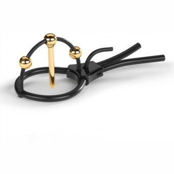 Электросбруя на головку пениса MYSTIM PLUNGING PETE с уретральным зондом (блок импульсов отдельно)